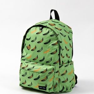*NWT* Japanese brand Hapitas - Folding Backpack - Bananas print